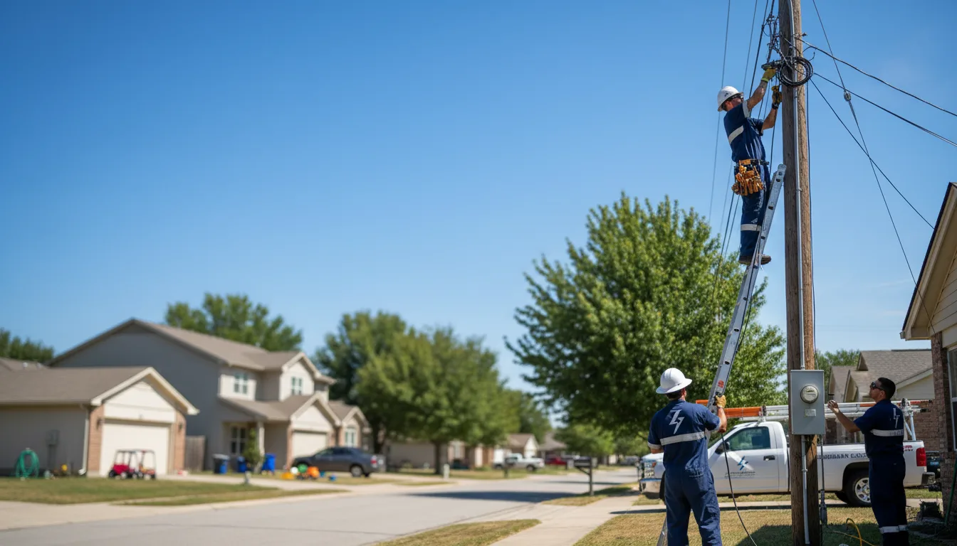 Residential electrician providing installation services in Le Roy, NY